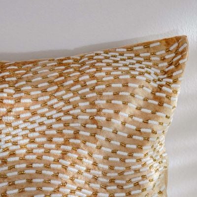 Pearl Wave Cushion Cover  Beige 45x45 CM