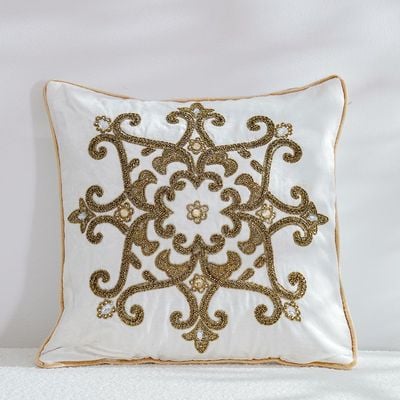Pearl Antique Cushion Cover  Ivory 45x45 CM
