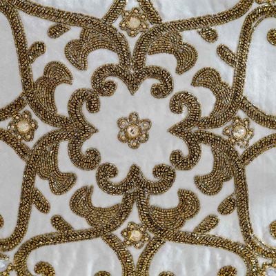 Pearl Antique Cushion Cover  Ivory 45x45 CM