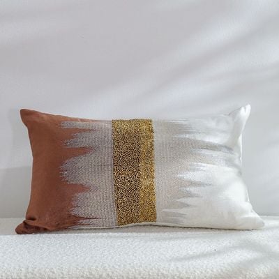 Pearl Tangerine Cushion Cover  Brown/Ivory 30x50 CM