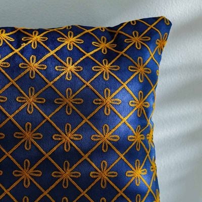 Ramadan Aari Gold Embroidery Cushion Cover 45x45 CM