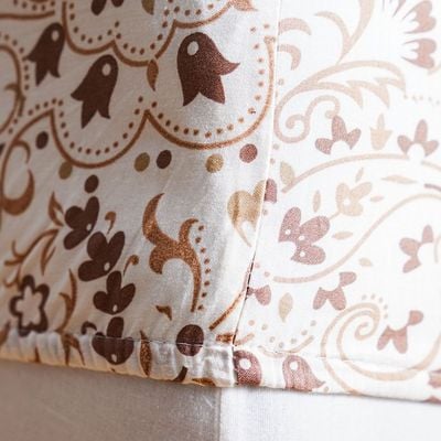 Albany Single Bed Fitted Sheet Set 120X200+30 Cm/50X75+15 Cm Paisley Ochre (ANU-DUB-031 A)