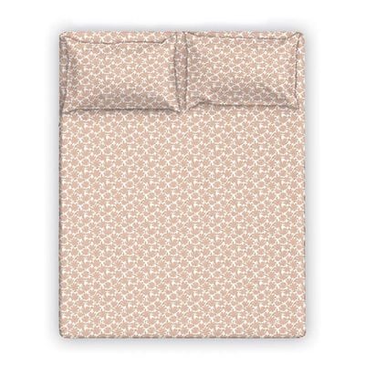 Albany Single Bed Fitted Sheet Set 120X200+30 Cm/50X75+15 Cm Florida Pink (ANU-DUB-038 A)