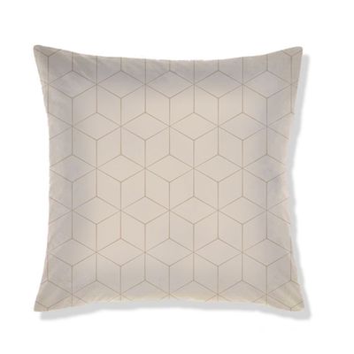 Majestic Filled Digital Printed Cushion-Beige 45X45 Cm