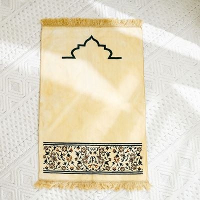 SS24-Janamaz Beige/Black 70x110Cm (MGW-2024002)