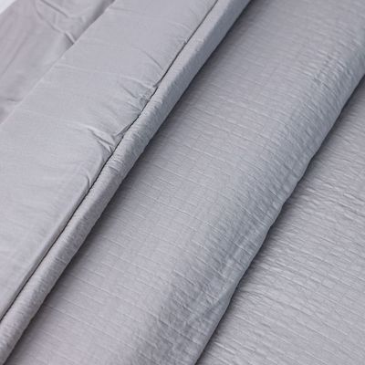 Mystique 6-Pc Double Gauze Super King Size BIAB Comforter Set - Grey/White - 260x260 CM 