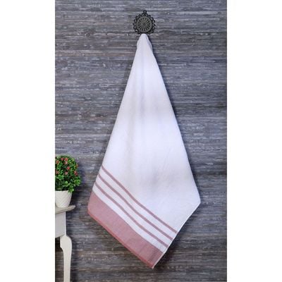 Reinheart Bath Towel White/Rust 70X140Cm (DANRHRTBTC3)