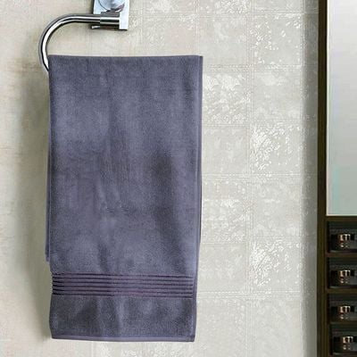 Valencia Hand Towel Charcoal 50X80Cm (DANVALHTC1)