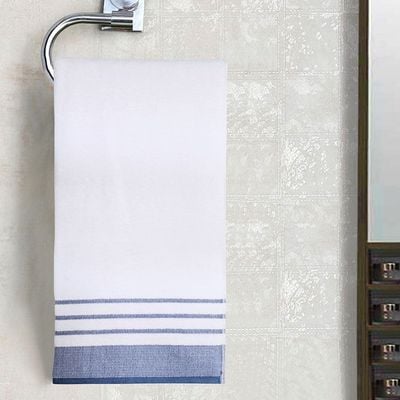 Reinheart Hand Towel White/Navy Blue 50X80Cm (DANRHRTHTC1)