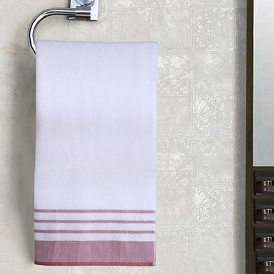 Reinheart Hand Towel White/Rust 50X80Cm (DANRHRTHTC3)