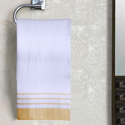 Reinheart Hand Towel White/Gold 50X80Cm (DANRHRTHTC4)