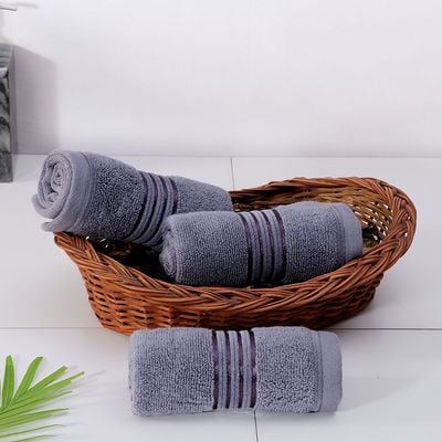 Valencia Face Towel Charcoal 33X33Cm (DANVALFCC1)