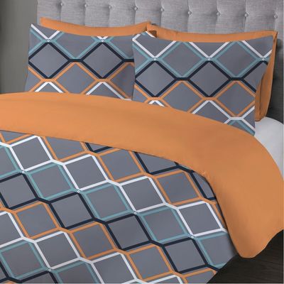 Windsor Reversible Comforter Double 220x230cm Grey (SDC 4877)