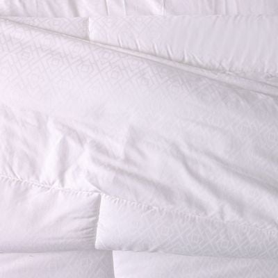 Indulgence 10-Pc Super King Comforter Set 260x260Cm White (D-156)