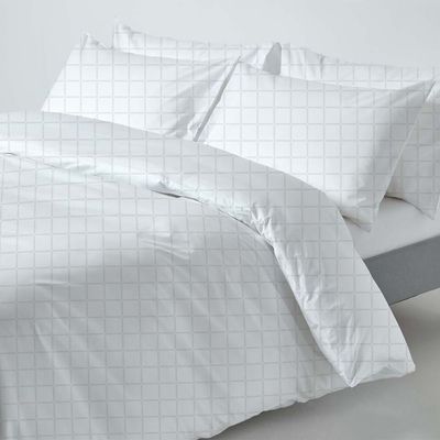 Indulgence 10PCS King Comforter Set 240x260Cm White (D-110)