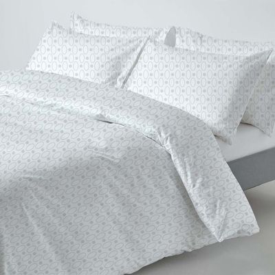 Indulgence 10PCS Super King Comforter Set 260x260Cm White (D-155)