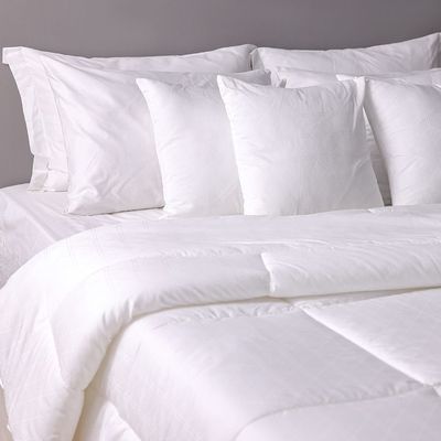 Indulgence 10PCS King Comforter Set 240x260Cm White (D-158)