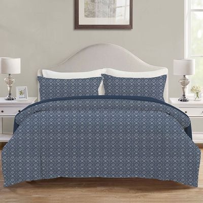 Aw24-Ariana 6 Pcs King Comforter Set-240X260Cm Navy (Vistacom-011)