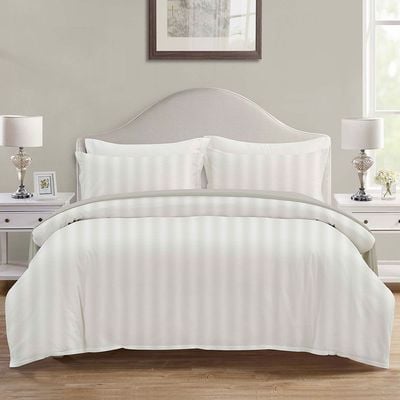 Aw24-Ariana 6 Pcs King Comforter Set-240X260Cm White (Vistacom-015)