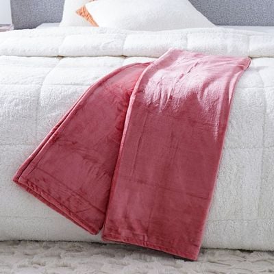 Micro Flannel Blankets Single 150X220Cm Pink