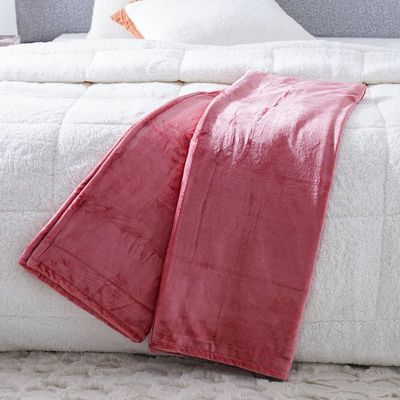 Micro Flannel Blankets Double 220X240Cm Pink