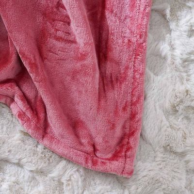 Micro Flannel Blankets Double 220X240Cm Pink