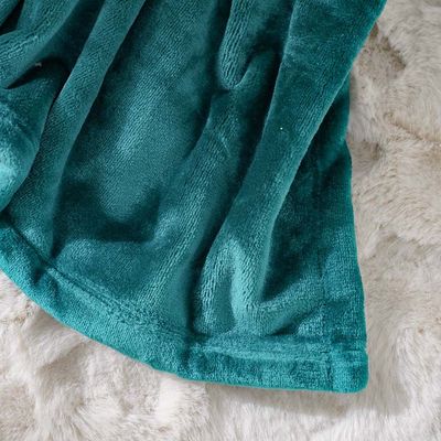 Micro Flannel Blankets Single 150X220Cm Green