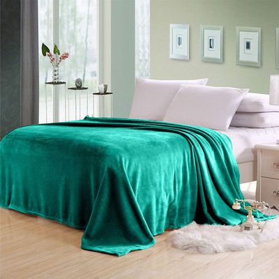 Micro Flannel Blankets Double 220X240Cm Green