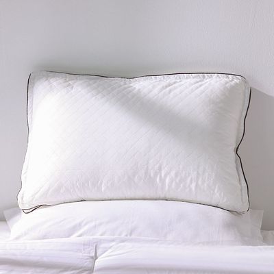 Repose Quilted Pillow - Brown - 74x48 cm