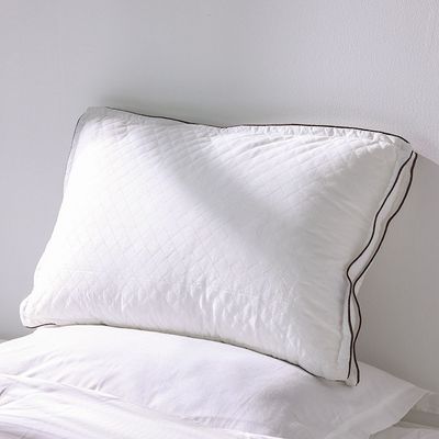 Repose Quilted Pillow - Brown - 74x48 cm