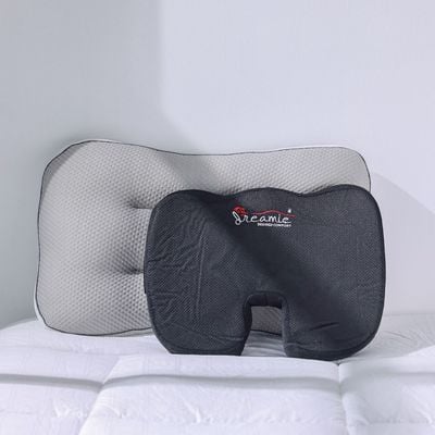 Repose Memory Foam Seat Cushion - Black - 440 Gsm