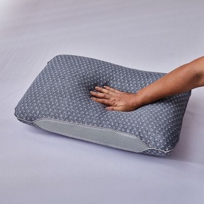 Repose Double Jacquard 3D Mesh Carbon Pillow 60x40x13Cm (WEL-1001C-CARBON)