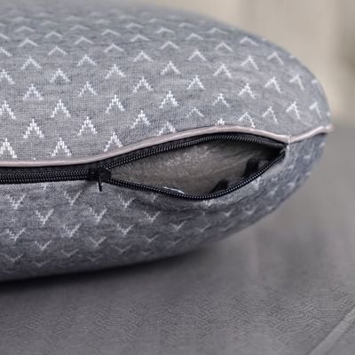 Repose Double Jacquard 3D Mesh Carbon Pillow 60x40x13Cm (WEL-1001C-CARBON)