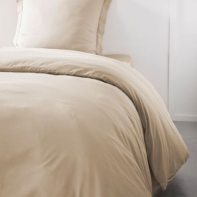 Pristine Fit 144Tc Single Duvet Cover Beige 140X200Cm