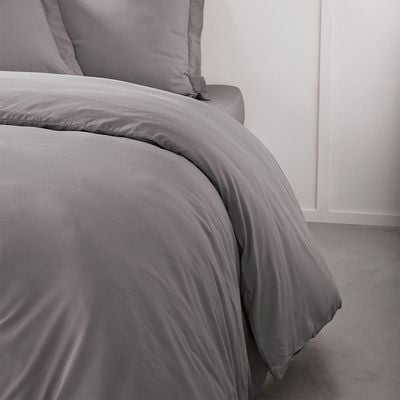 Pristine Fit 144Tc Single Duvet Cover Light Grey 140X200Cm