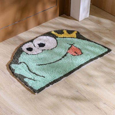 Dazzle Semi-Frog Face Doormat - Green