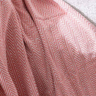 Takisha Zig-Zag Woven Throw - Pink 