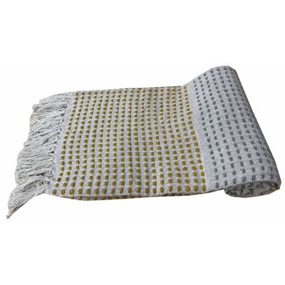 Takisha Striped Woven Throw Grey (Se/Th-140140)