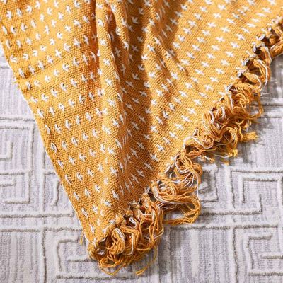 Takisha Woven Throw - Yellow