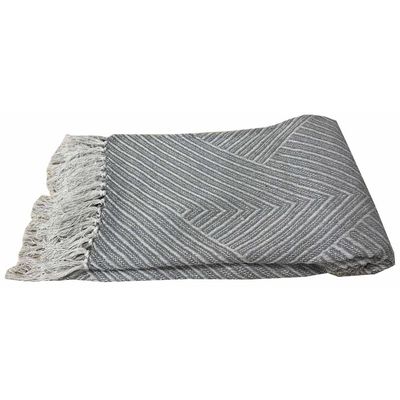 Takisha Jacquard Woven Throw Beige (Se/Th-140144)