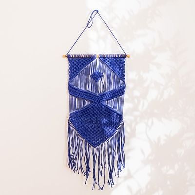 Dreamy Macrame Wall Hanging Blue (Se/Wh-130147)