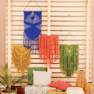 Dreamy Macramé Wall Hanging - Blue