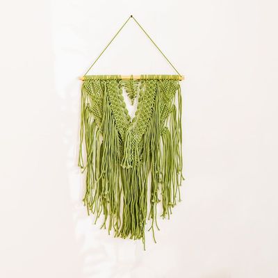 Dreamy Macrame Wall Hanging Olive Green (Se/Wh-130139)