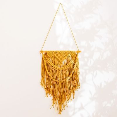 Dreamy Macrame Wall Hanging Yellow (Se/Wh-130110)