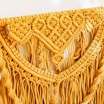 Dreamy Macramé Wall Hanging - Yellow