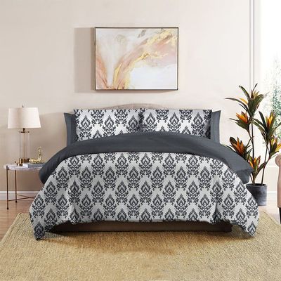 Bliss 4- Piece Single Comforter Set 160X240 Cm Lt. Grey (COMF DES - 1)