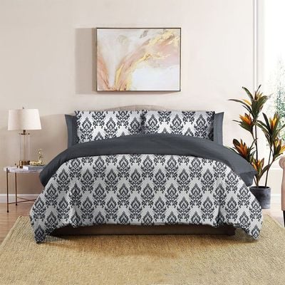 Bliss 6- Piece King Comforter Set 240X260 Cm Lt. Grey (COMF DES - 1)