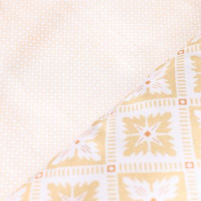 Bliss 6- Piece Super King Comforter Set 260X260 Cm Beige (COMF DES - 7)