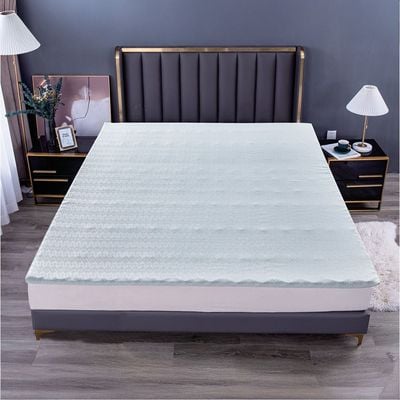 Dreamscape 7 Zone Gel Memory Form Mattress Topper 120X200X5 Cm White 