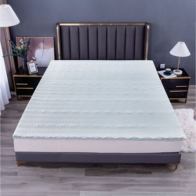 Dreamscape 7 Zone Gel Memory Form Mattress Topper 150X200X5 Cm White 